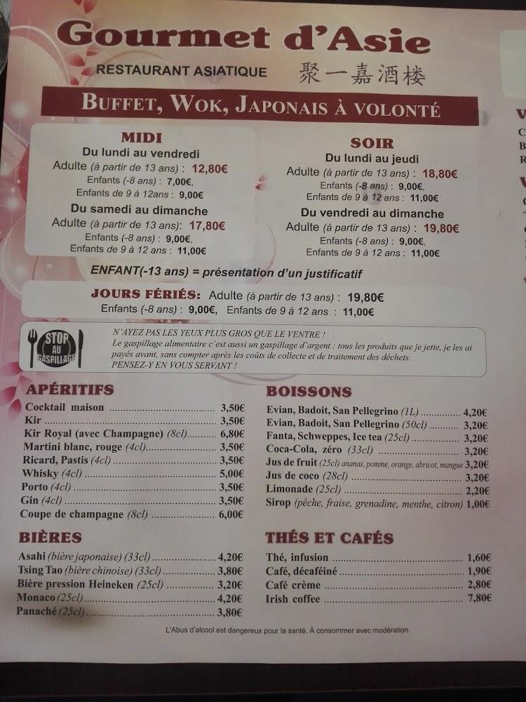 Gourmet d'Asie - Menu Image 3