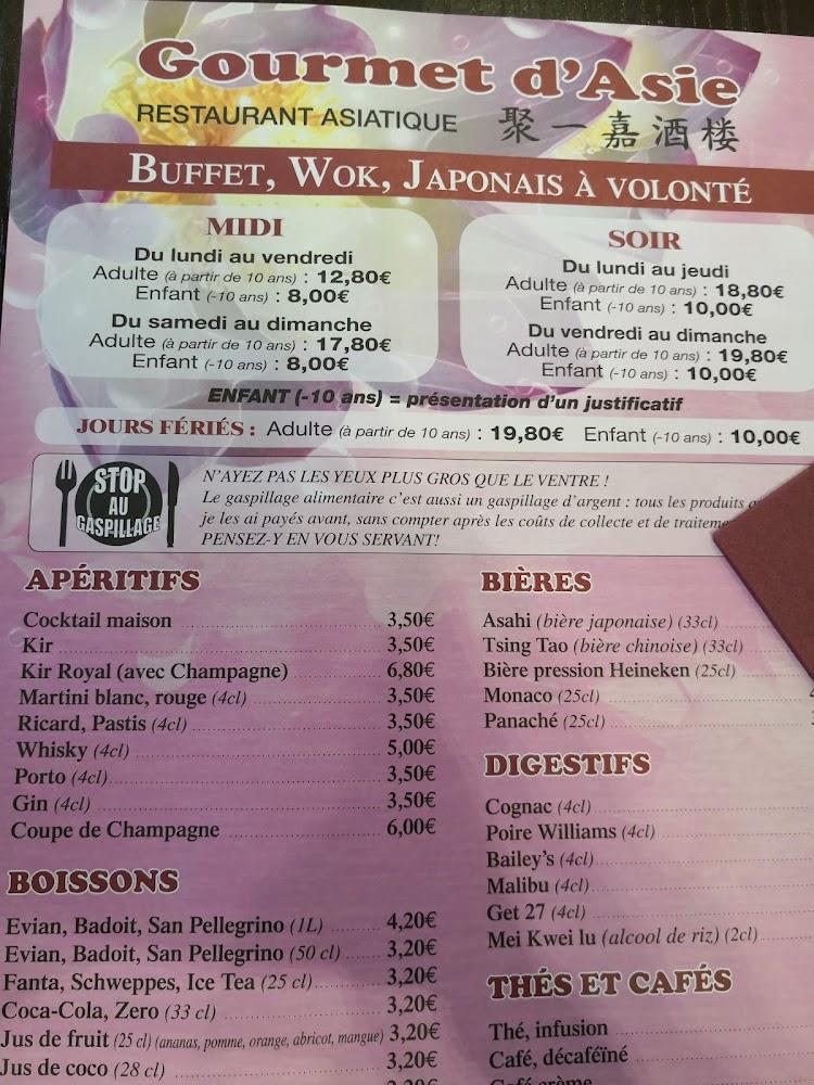 Gourmet d'Asie - Menu Image 4